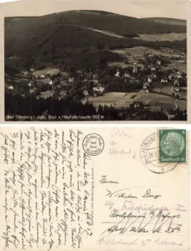 Bad Flinsberg Isergebirge Schlesien Blick zur Heufuderbaude Swieradow-Zdroj o 1937
