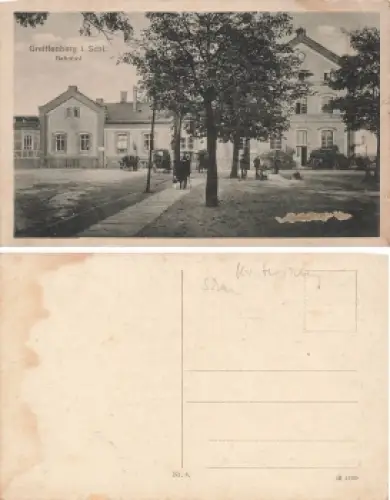 Greiffenberg Schlesien Bahnhof Gryfow Slaski * um 1920