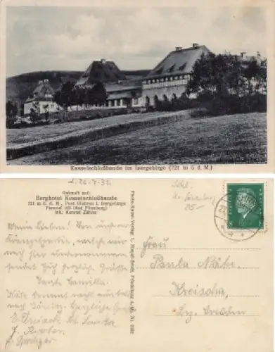 Kesselschlossbause im Isergebirge Schlesien o 1931