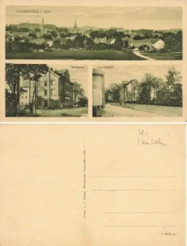 Langenöls Schlesien am Bahnhof Restaurant Olszyna * um 1910