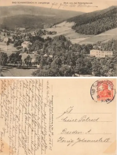 Bad Schwarzbach Isergebirge Schlesien Swieradow-Zdroj o 1918