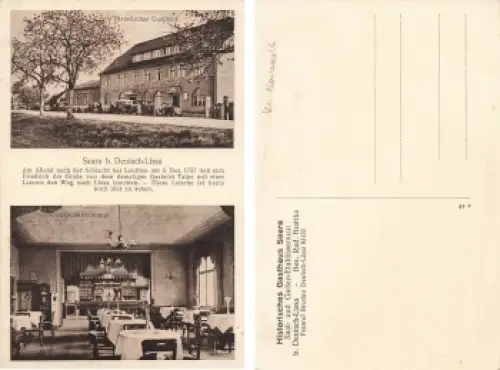 Deutsch Lissa Schlesien Gasthaus Saara Lesnica * um 1920