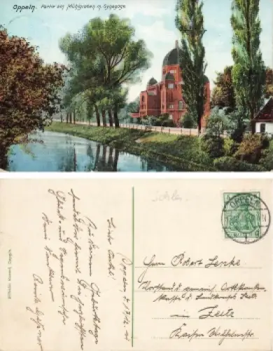 Oppeln Oberschlesien Synagoge Opole o 1912