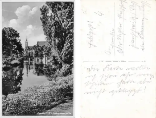 Oppeln Oberschlesien Mühlgraben Opole gebraucht um 1940