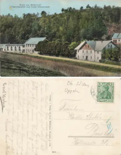 Wildgrund Schlesien Restaurant Kmonitzeck Pokrzywna o 1910