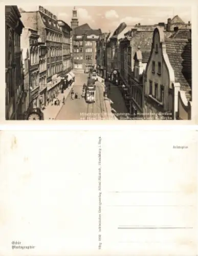 Hirschberg Schlesien Hindenburg Strasse mit Hotel Drei Berge Jelenia Gora * um 1930