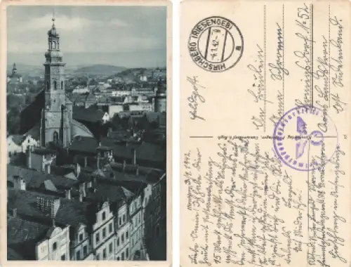 Hirschberg Riesengebirge Schlesien Jelenia Gora Feldpost Heimatpferdelazarett 108 o 1942