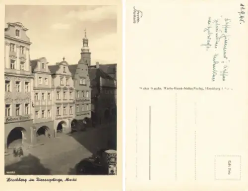 Hirschberg Riesengebirge Schlesien Markt  Jelenia Gora * 1941