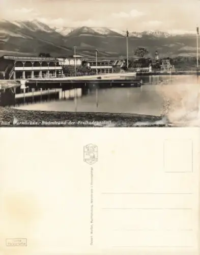 Bad Warmbrunn Riesengebirge Schlesien Freibad Cieplice Slaskie-Zdroj * um 1930