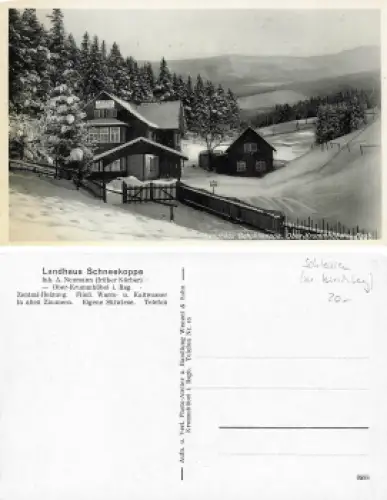 Krummhübel Riesengebirge Schlesien Landhaus Karpacz * um 1930