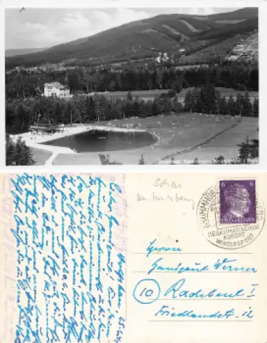 Krummhübel Riesengebirge Schlesien Strandbad Karpacz o 1944