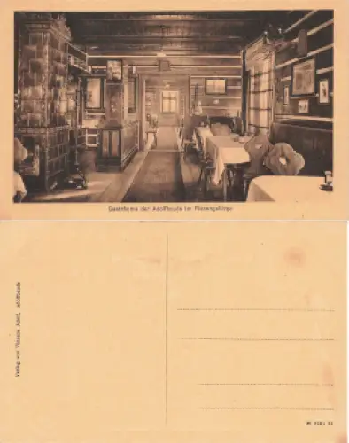 Adolfbaude Gasträume Riesengebirge Schlesien  * um 1920