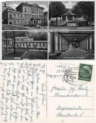 Bad Charlottenbrunn Riesengebirge Schlesien Jedlina-Zdroj o 1936