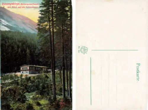 Riesengebirge Melzergrundbaude Schlesien Lomniczka-Hütte * um 1920