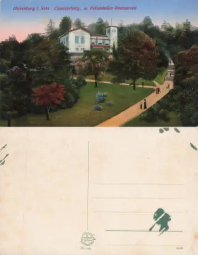 Hirschberg Riesengebirge Schlesien Felsenkeller Restaurant Jelenia Gora * um 1920