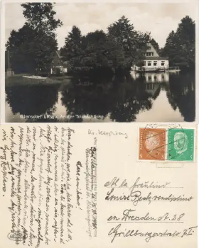 Giersdorf Riesengebirge Schlesien Teichschänke Podgorzyn o 1930