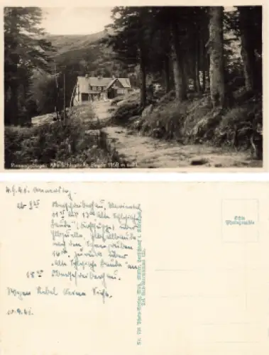 Riesengebirge Alte Schlesische Baude Schlesien Labski-Szczyt-Hütte gebraucht 1941
