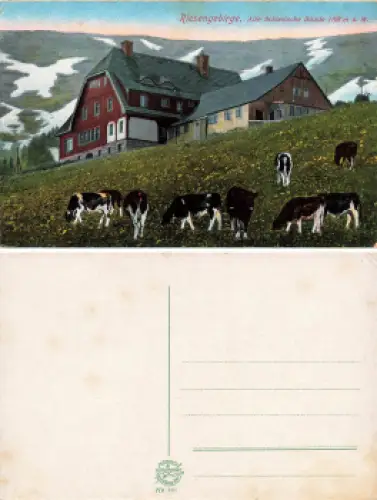 Riesengebirge Alte Schlesische Baude Schlesien Labski-Szczyt-Hütte * um 1920