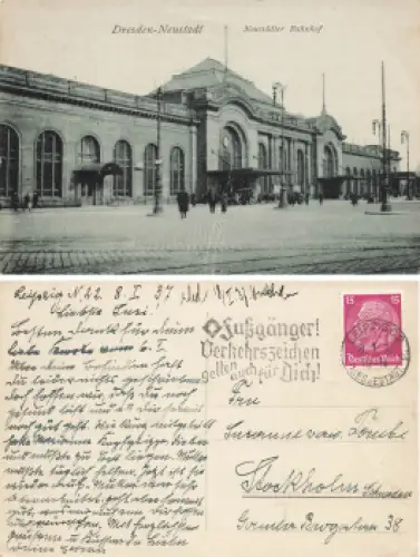 Dresden Neustadt Neustädter Bahnhof o 1937
