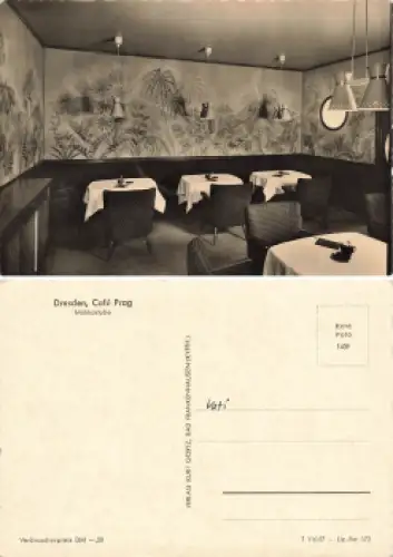 Dresden Cafe Prag am Altmarkt Mokkastube * 1957
