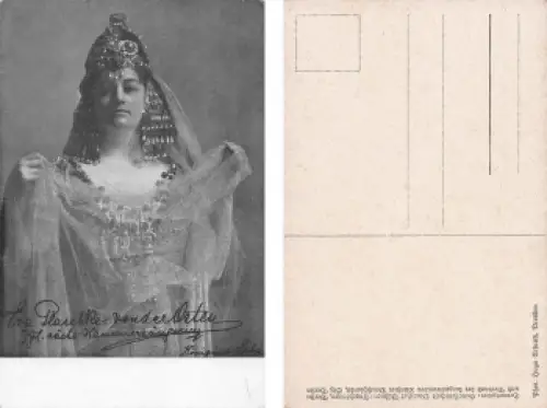 Plaschke-von der Osten Eva Kammersängerin Hofoper Dresden als Königin von Saba