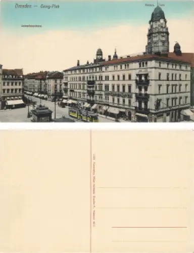 Dresden Georg Platz mit Waisenhausstrasse * um 1910