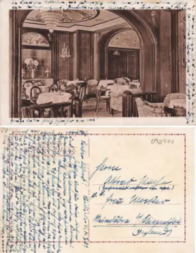 Dresden Kaffee König Innenansicht (Ringstrasse 14) gebraucht 1931