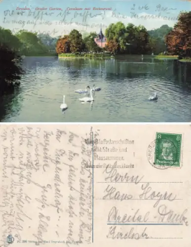 Dresden Carolaschlösschen Großer Garten o 1928