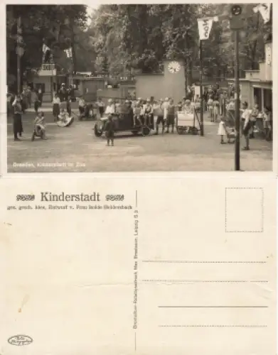 Dresden Zoologischer Garten Kinderstadt * um 1930
