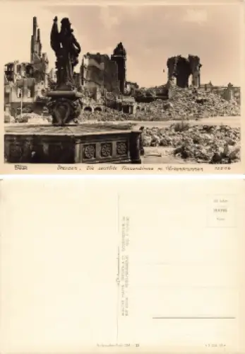 Dresden Frauenkirche Zerstörung im 2 WK * 1959 Hahn-Foto13506