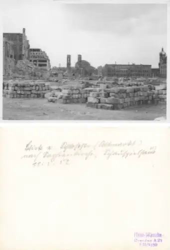 Dresden Schlossstrasse Zerstörung im 2 WK 1952