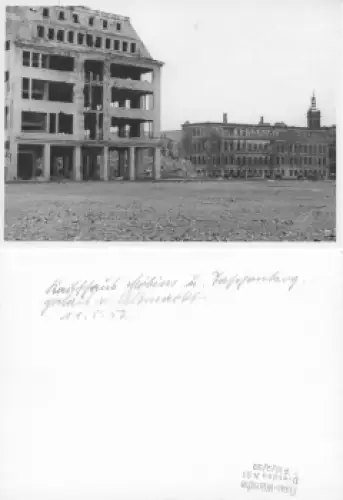 Dresden Altmarkt Kaufhaus Möbius Zerstörung im 2 WK 1952