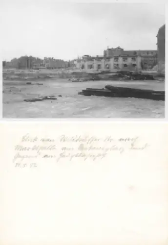 Dresden Wilsdruffer Strasse nach Markthalle Zerstörung im 2 WK 1952