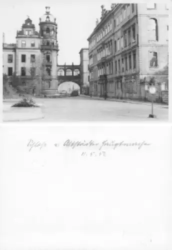 Dresden Schloss Zerstörung im 2 WK 1952