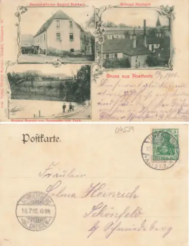 01728 Nöthnitz Rittergur Gasthof o 1902