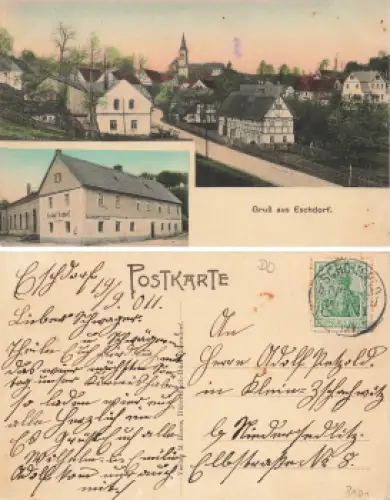 Eschdorf Dresden Gasthof o 1911