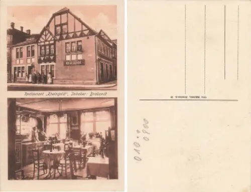 Dresden Restaurant Rheingold Inhaber Brabandt * um 1920