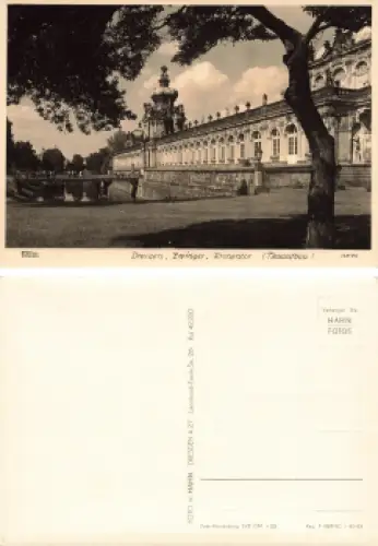 Dresden Zwinger Kronentor Neuaufbau * 1963 Verlag Hahn-Foto13576
