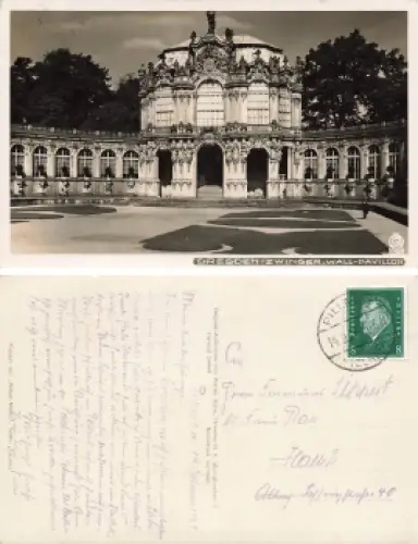 Dresden Zwinger Wall Pavillon o 1929 Verlag Hahn-Foto5024