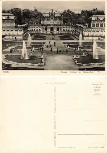 Dresden Zwinger mit Wallpavillon* 1962 Verlag Hahn-Foto7605