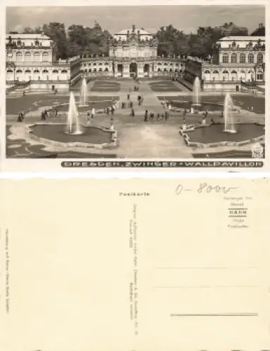 Dresden Zwinger Wallpavillon * um 1930 Verlag Hahn-Foto7605
