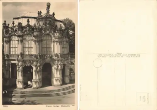 Dresden Zwinger Wallpavillon * 1953 Verlag Hahn-Foto10564