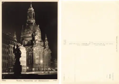 Dresden Frauenkirche mit Türkenbrunnen *1956 ​​​​​​​Verlag Hahn-Foto10826 