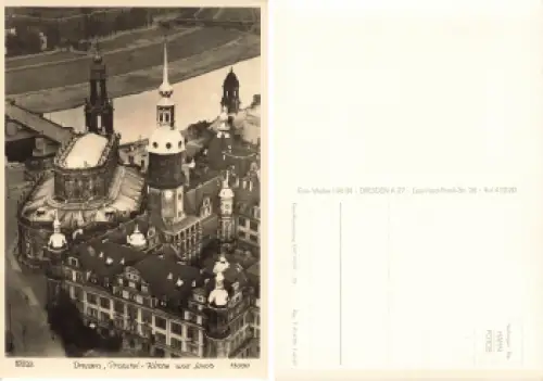 Dresden Propstei Kirche Schloss * 1967 Verlag Hahn-Foto13000