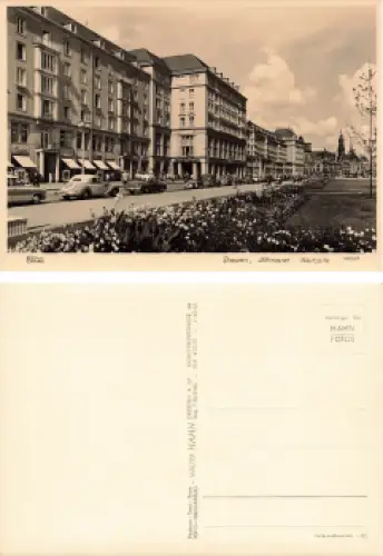 Dresden Altmarkt Westseite mit Cafe Prag * 1961 Verlag Hahn-Foto13737