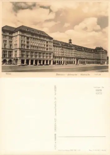 Dresden Altmarkt Westseite mit Cafe Prag * 1959 Verlag Hahn-Foto13730