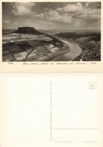 01824 Königstein mit Lilienstein * 1966 Verlag Hahn-Foto2463