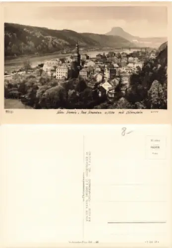 01814 Bad Schandau mit Lilienstein * 1959 Verlag Hahn-Foto4111