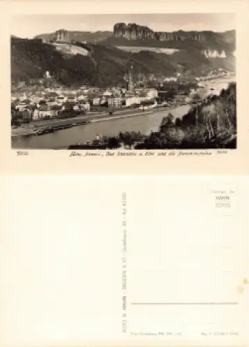 01814 Bad Schandau und die Schrammsteine * 1963 Verlag Hahn-Foto3616