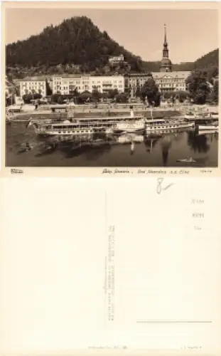 Elbdampfer "Leipzig" in Bad Schandau * 1959 Verlag Hahn-Foto13414
